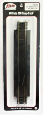 Atlas #844  9'' ReRailer Straight Track HO Scale Code 100  (3 pcs) 