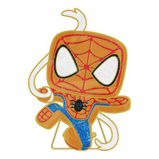 Funko Pop Enamel Pin with Stand Marvel Comics Holiday Gingerbread Spiderman