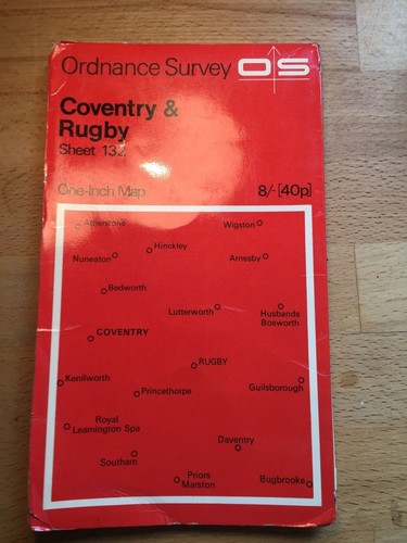 Coventry and Rugby (OS Landrang..., Ordnance Survey Sheet map, folded