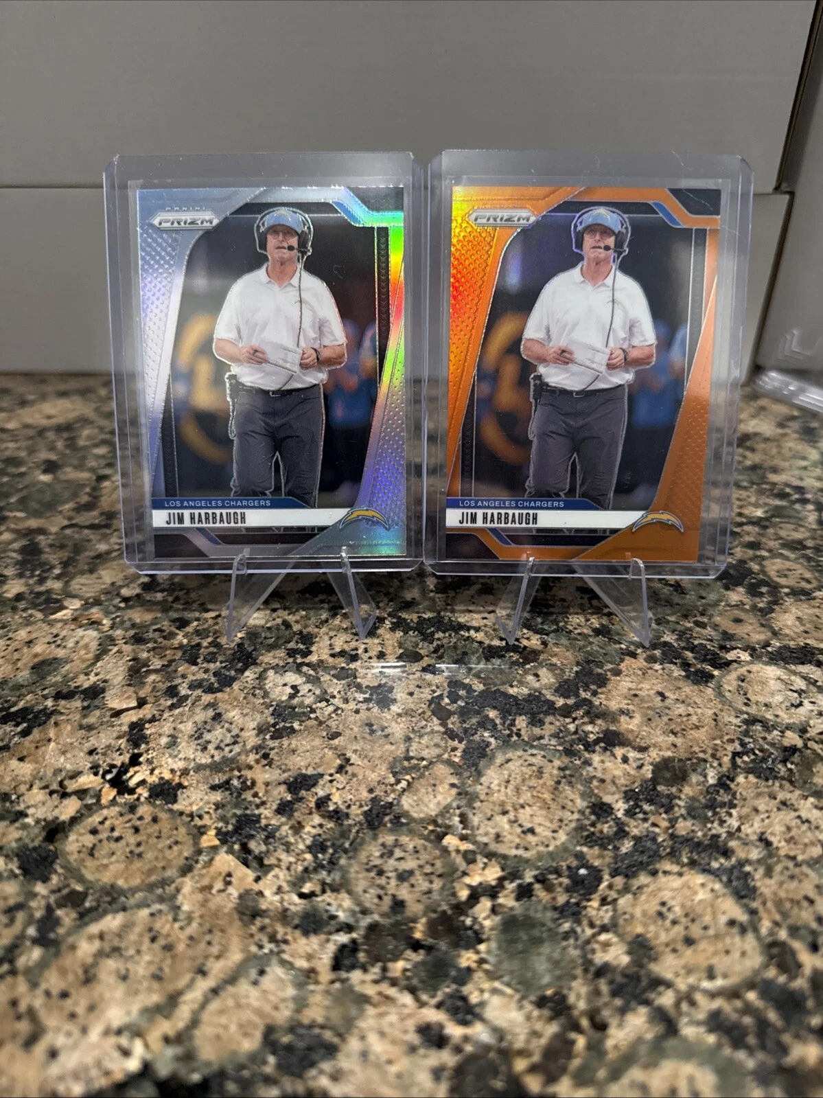 2024 Panini Prizm Jim Harbaugh Orange Prizm /249