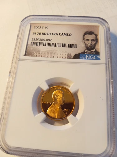 2003-S Lincoln Memorial Cent NGC PF70 RED ULTRA CAMEO - Perfect GEM GRADED PROOF