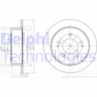 2X Delphi BG4220 Bremsscheibe FüR Ssangyong