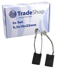 2x Motorkohlen Kohlebürsten 6,3x16x22mm für Hilti DD160, DD200 ersetzt 208226