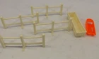 Vtg Fisher Price Fence Pieces x4  Water Trough Family Play Farm 915 + Mystery Pc