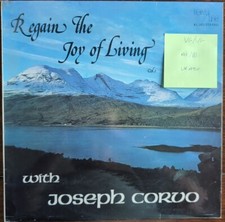 Regain The Joy Of Living With Joseph Corvo Vinyl Record VG/VG KL001 1st Press