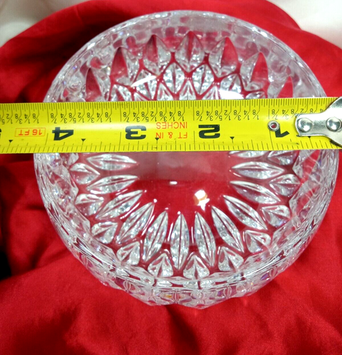 SERVING BOWL CRYSTAL VTG Gorham Althea Cut Lead 4 1/4” X 2 ” In Box - Picture 7 of 13