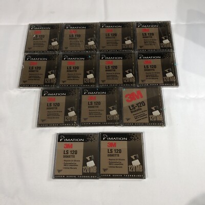 Imation 3M Diskette LS 120 / 120MB / Diskette Floppy /LOT of 13!