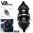 <!--F#f_0-->Inline 100 Micron Oil Fuel Filter Bracket 6AN Fitting Adapter Universal -AN6 6AN<!--F/-->