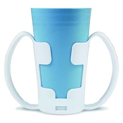 Dos Manejado Sostenedor De Taza | Adaptable | Blanco | Mobiclinic