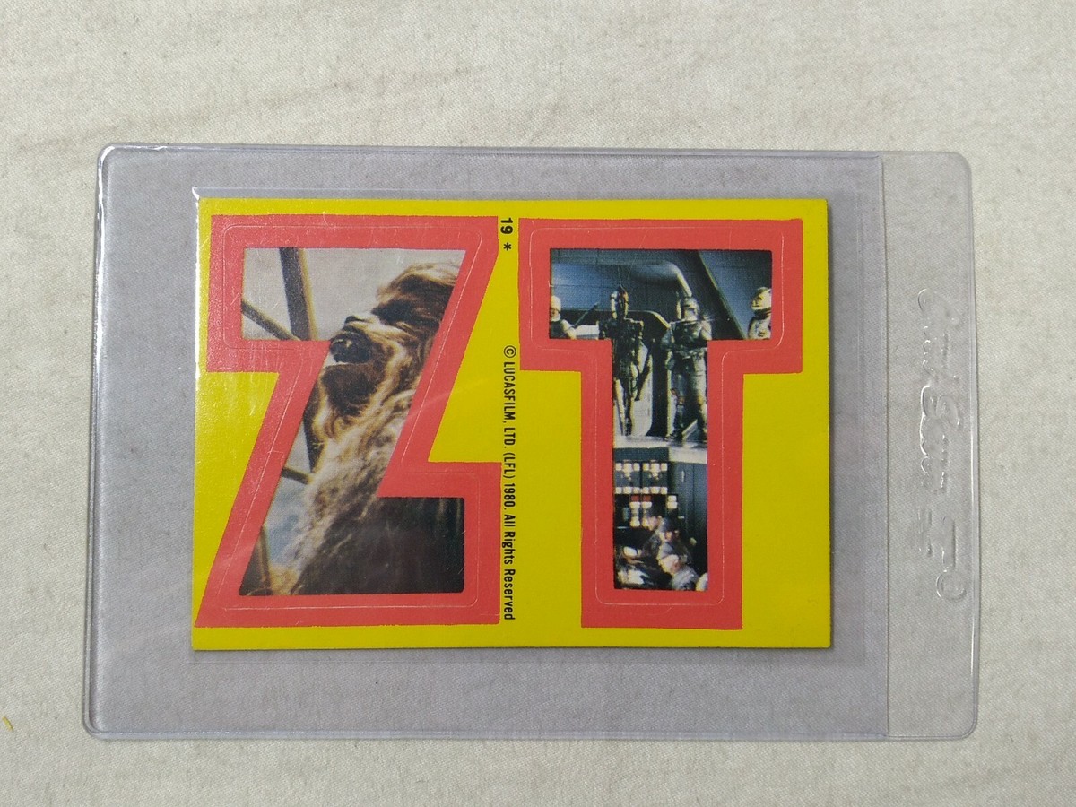 スターウォーズ CCG　80枚 1980 Topps Star Wars Sticker Trading Card VGEX-EXMT Letters