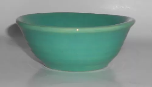 Vintage Bauer Pottery Ring Ware Jade Green BERRY Bowl #2