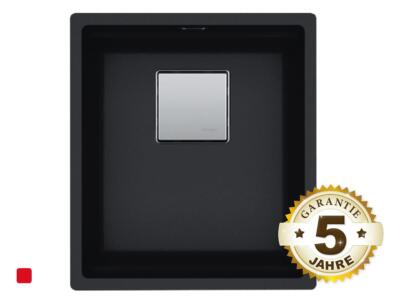 Franke Kubus 2 KNG 110-37 Black Matt - 125.0627.320 Granitspüle Exzenter
