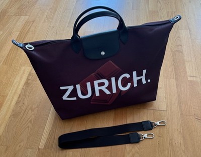 Longchamp Le Pliage du Monde Limited City Edition Zurich Brown Zürich Braun