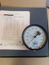 Hydro-Test 140-018 Calibrated Pressure Gauge 0-1100 PSI 6" 2 PSI w/ Cert