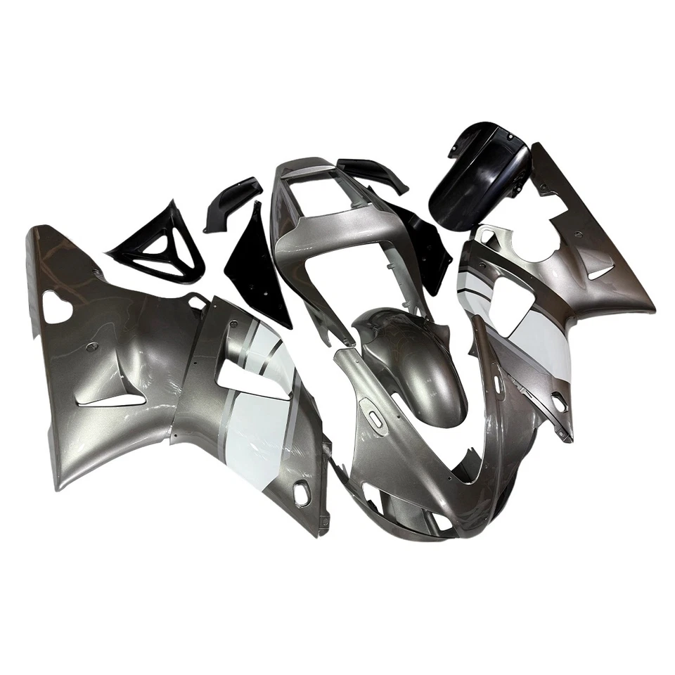 Kit de carenado blanco plateado para carrocería de inyección Yamaha YZF R1 1998 1999 YZF1000 Foto 2 de 4
