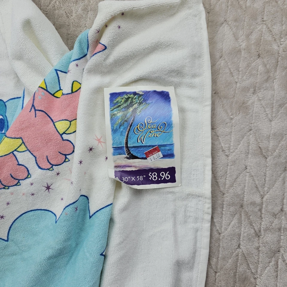 Toalla De Colección 2001 Deadstock Dragon Tales 30x58 Niños Fantasía Mágica Dragones Foto 3 de 3