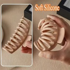 2025 New Silicone Material Hair Claw Clip Crab Barrette Girls Ponytail Hair Claw