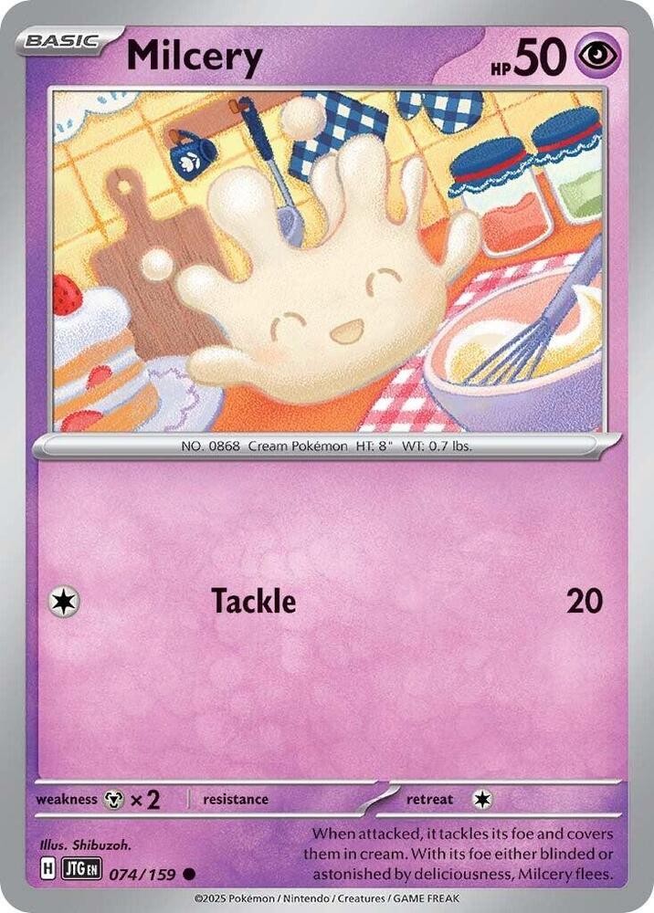 Milcery Reverse Holo Common SV09: Journey Together 074/159 NM