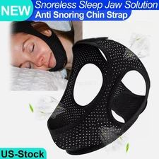 Apnea Snore Stop Belt Anti Snoring Chin Strap Snoreless Sleep Jaw Solution US