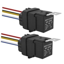 5-Pin Waterproof Relay 40/30 AMP 1V 5 pin waterproof relay harness socket 2