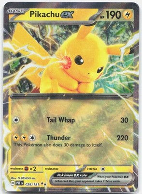Pikachu EX 028/131 Sv: Prismatic Evolutions POKEMON TCG