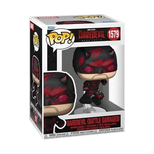 Funko POP! Daredevil Born Again Daredevil Battle Damaged Figure 1579 + Protector