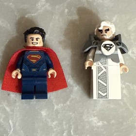 LEGO Super Heroes DC Superman Lot Superman Joe-El Tor-An Faora Zod Armor Minifig