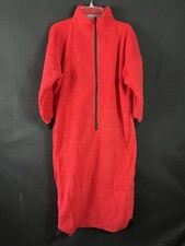 Trail Ridge Couch Pouch Kids Red Fleece Lounge Suit One Size 5  10Y USA Made
