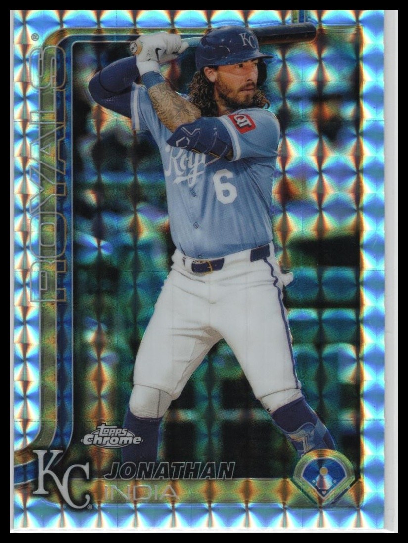 2025 Topps Chrome Jonathan India Geometric Refractor #209 Kansas City Royals