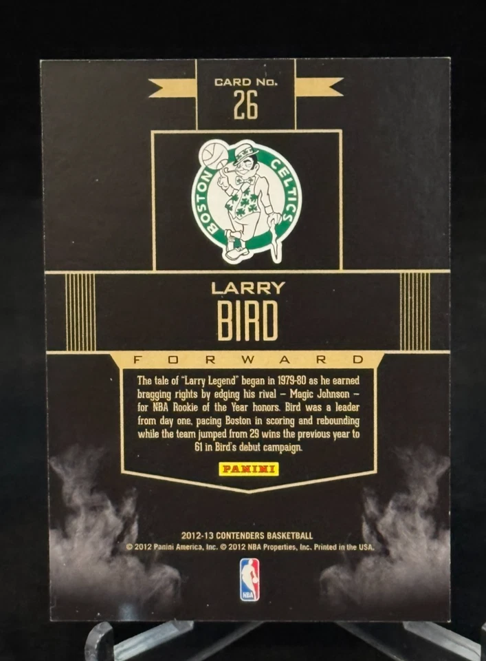 2012-13 Panini Contenders Rookie Remembrance #26 Larry Bird Boston Celtics - Image 2 of 2