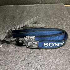 Sony Handycam camera strap, navy nylon, compatible with DSLR, mirrorless, used