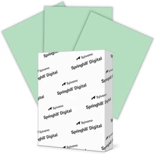 8.5” X 11” Green Colored Cardstock Paper, 67Lb Vellum Bristol, 147Gsm, 250 Sheet