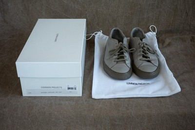 Common Projects Mens Original Achilles Low Clay (Grey) Size 40 / 7 With OG Box