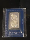 1 oz PAMP Suisse Lady Fortuna Silver Bar .999 Fine In Assay