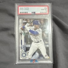 Topps 2020 #64 Kyle Lewis Rookie Seattle Mariners Baseball Card PSA. rookie card picture