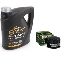 400 Atlantic Oil and Filter Kit Mannol Semi Synthetic 10w40 4L Aprilia 400 2006 7.50 per litre
