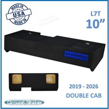 19-26 Chevy Silverado DOUBLE CAB 10" Dual Sub Box Subwoofer Enclosure Solo Baric