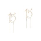  2 PCS Tortentopper Kuchen Geburtstagstortendekorationen Geburtstagskuchendeckel