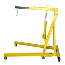 Engine Hoist DIY Work Shop Crane Garage Lift 2-Ton 4000lbs Yellow