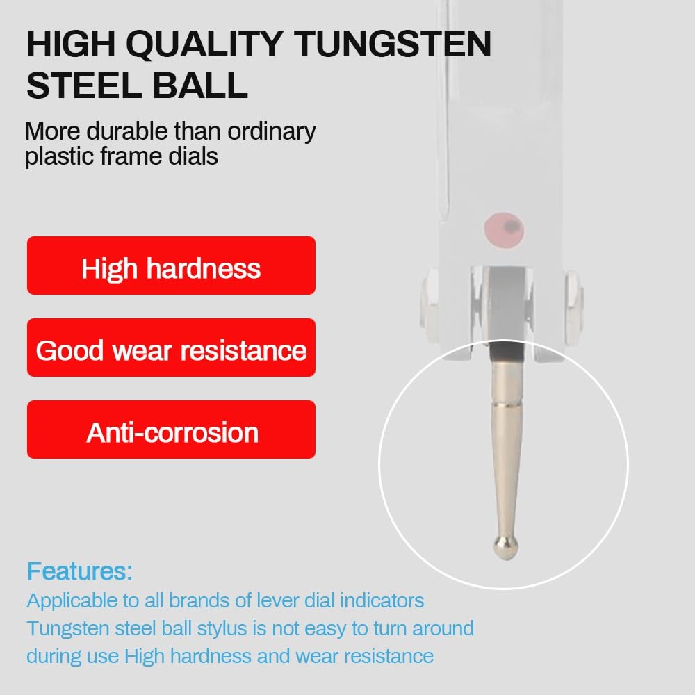 Indicateur de test à cadran DTI 0-0.8mm avec résolution de 0.01mm pour atelier - 2