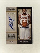 2012-13 Panini Timeless Treasures Signatures Marcus Camby #49 - Serial 193/199