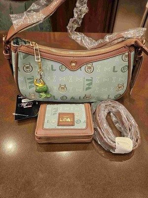 Box Lunch Marvel Loki TVA Crossbody Bag with matching wallet
