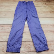 VINTAGE Nevica Pants Womens 10 Ski Snow Winter Nylon Lined Elastic Cuffs 90s
