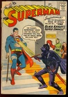 Superman #124 Unrestored Early Silver Age Superhero Vintage DC Comic 1958 GD-