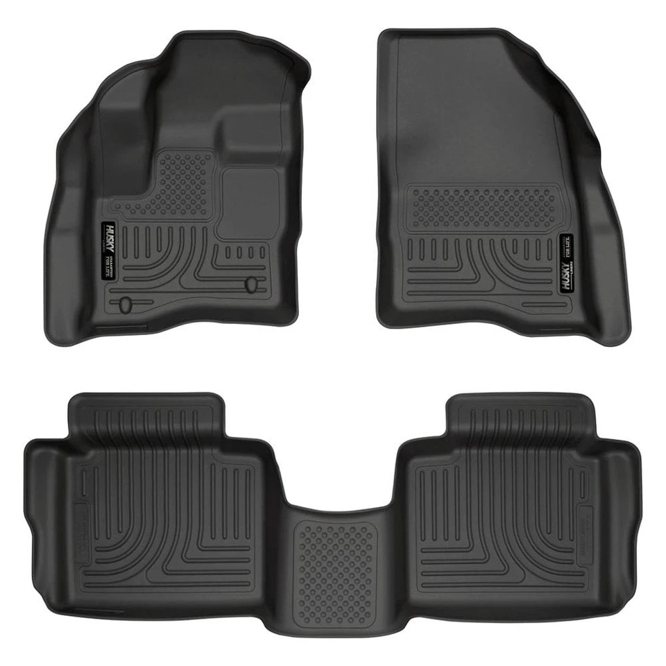 For Ford Taurus 10-19 Liners WeatherBeater 1st & 2nd Row Black Floor Liner Set — 第 3/4 张图片