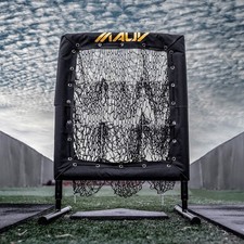 Mauv Perfect Pitch - Baseball Pitching Net with 9 Hole Strike Zone - Practice...
