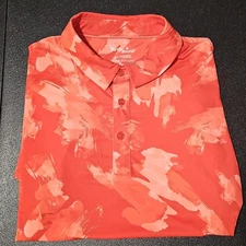 BIRDIE BOUND XL Mens Golf Polo Orange 