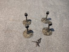 Franklin Towel Bar Holder End Cap 4 Pieces Vintage Ornate No Bars Metal Bathroom