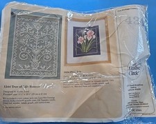 Vintage Sealed NOS NEW The Creative Circle Pink Iris craft embroidery kit 1434