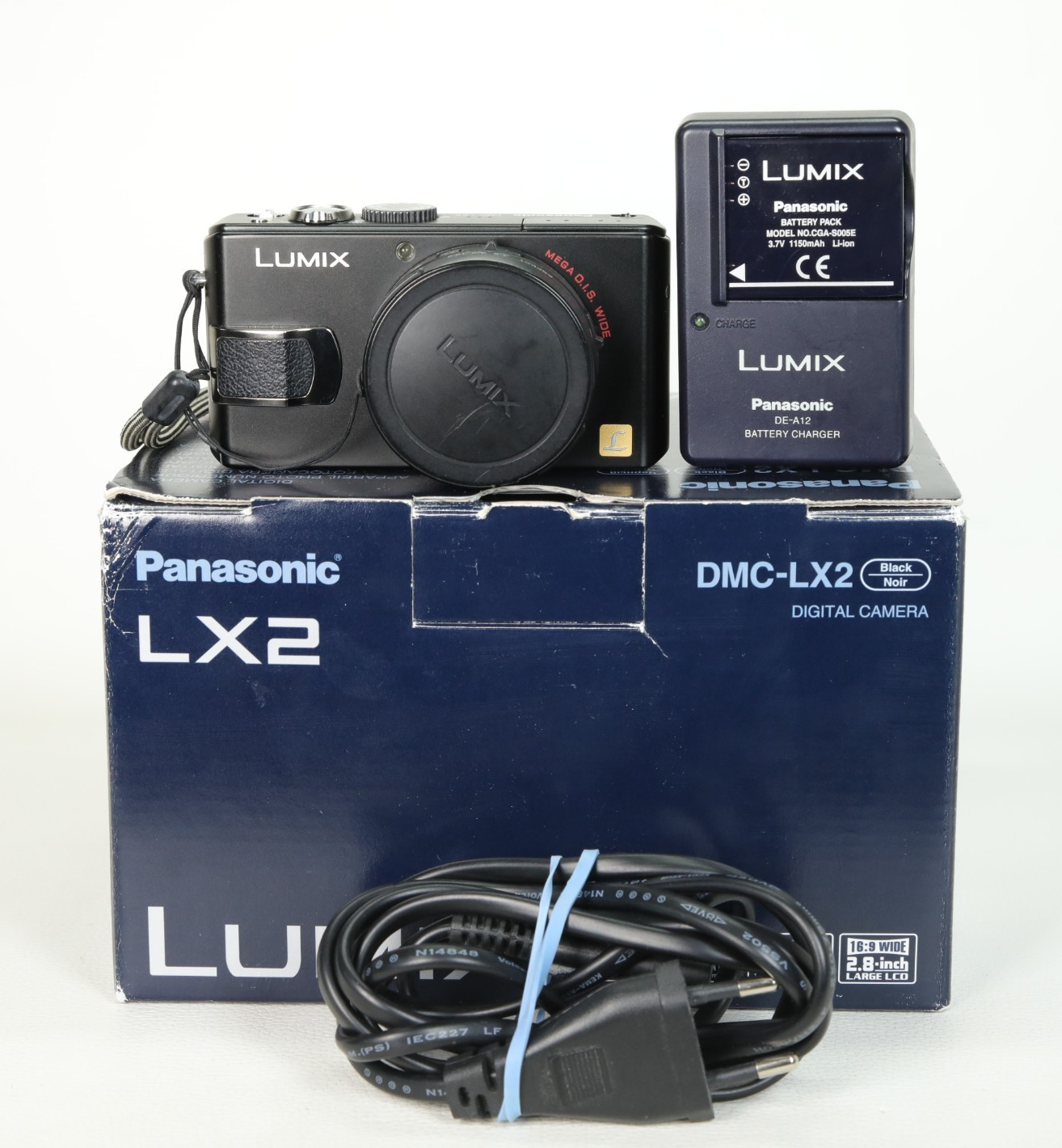 Panasonic LUMIX DMC-LX2 10.2MP Digital Camera With Battery & Charger, V.Good Con